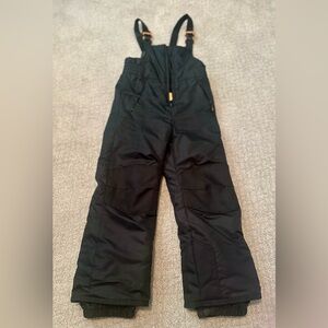 Champion black kids overalls ski snow bib 6-7.  Excellent condition, barely worn